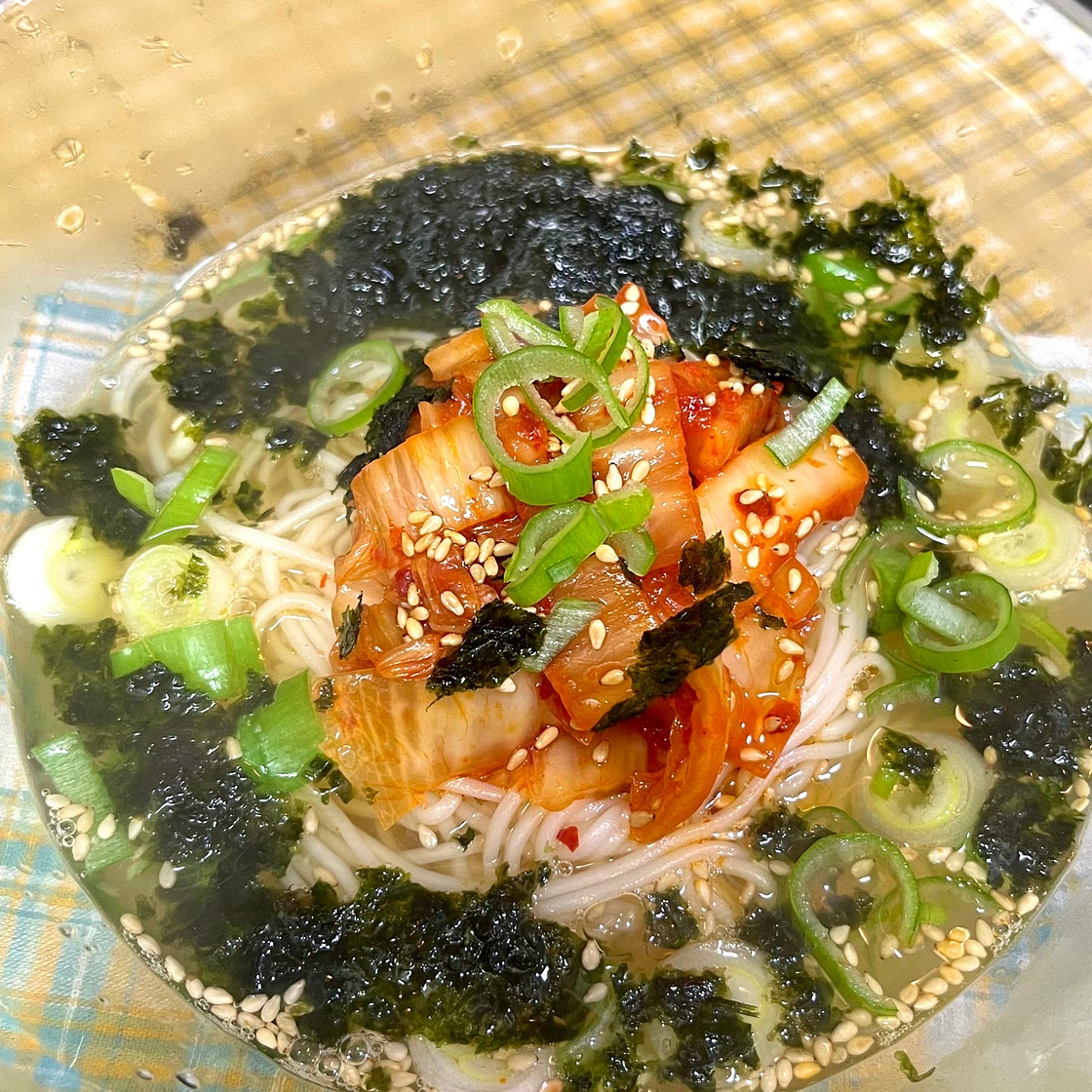Kimchi Anchovy Noodle Soup (Janchi Guksoo/Banquet Noodles)