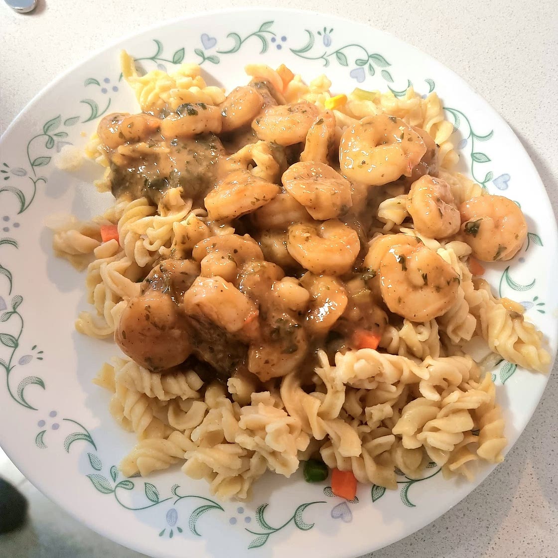 Sweet Chilli Prawn and Pasta