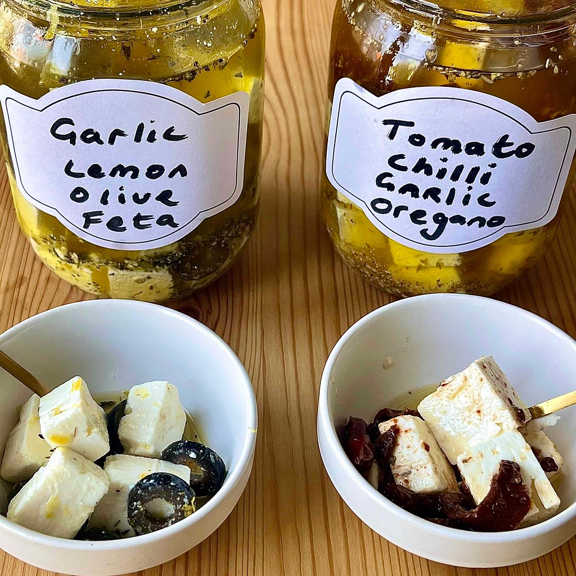 Marinaded Feta 2 ways
