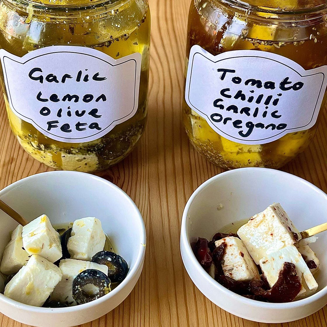 Marinaded Feta 2 ways
