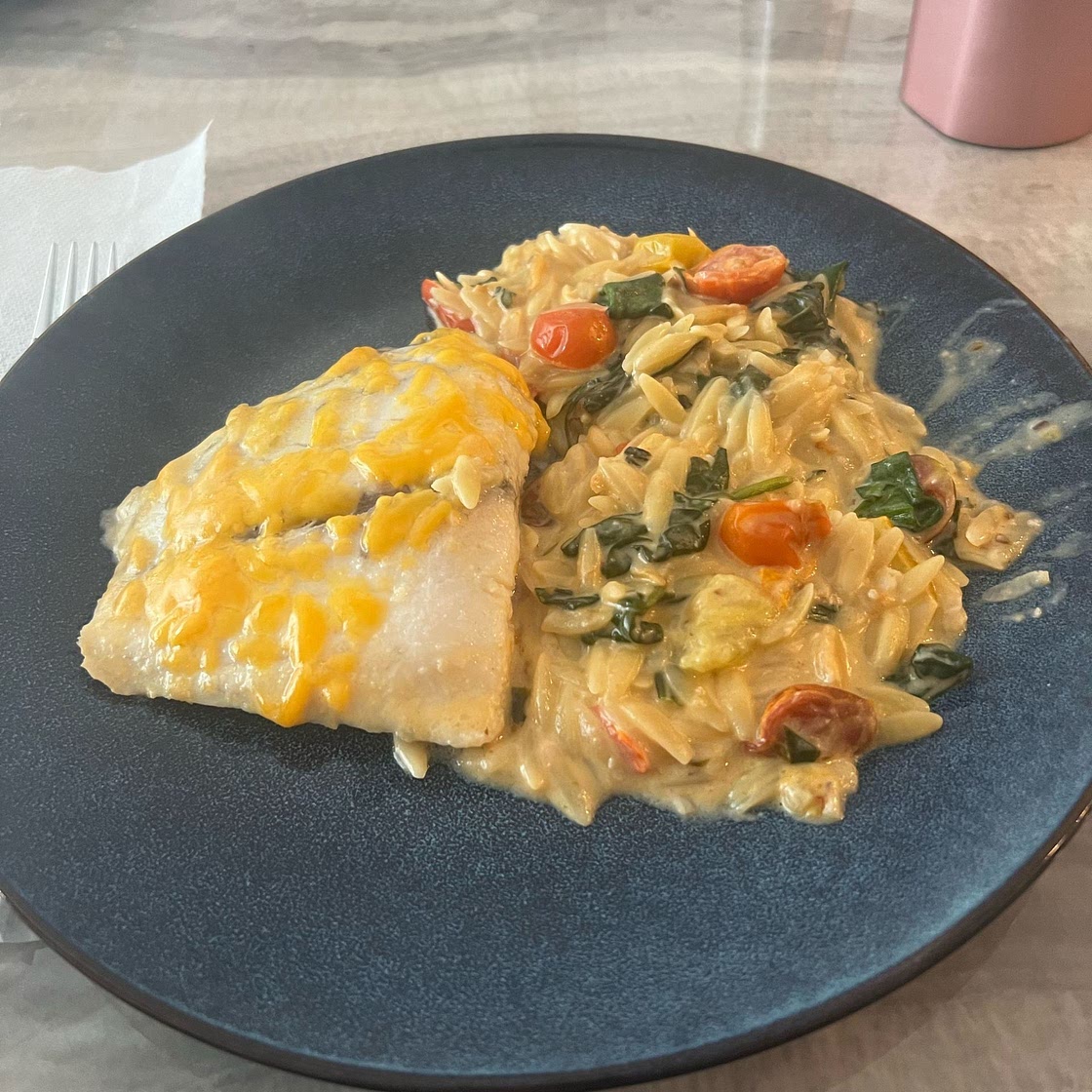 Creamy One-Pot Fish Florentine With Basil