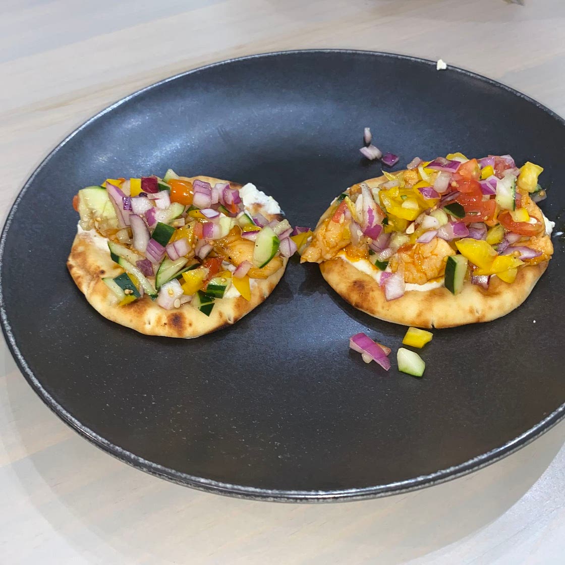 Honey Garlic Chicken Pitas