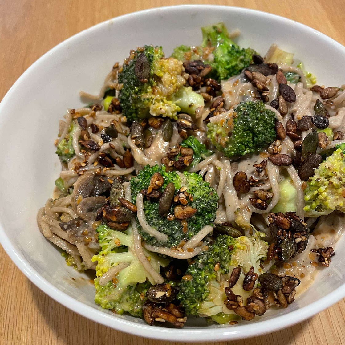 Japanese Mushroom Soba Noodle Stir Fry