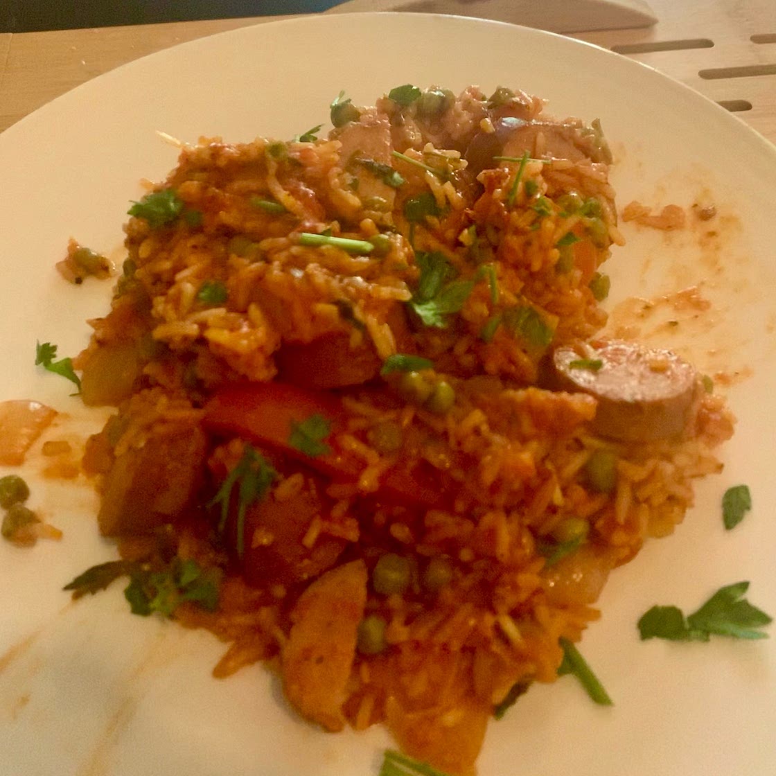 Cajun Sausage and Rice Skillet