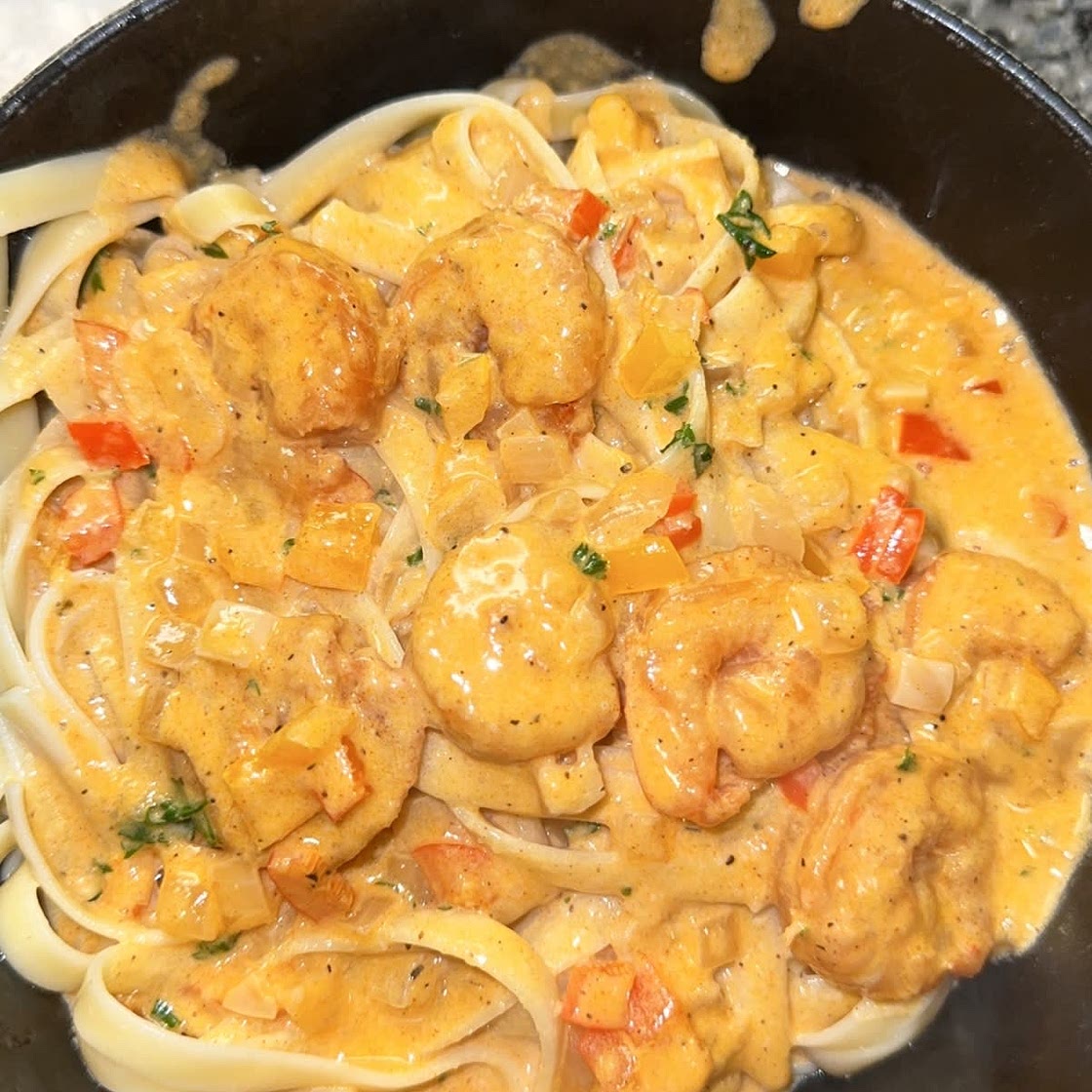 Kinda Cajun Shrimp Pasta