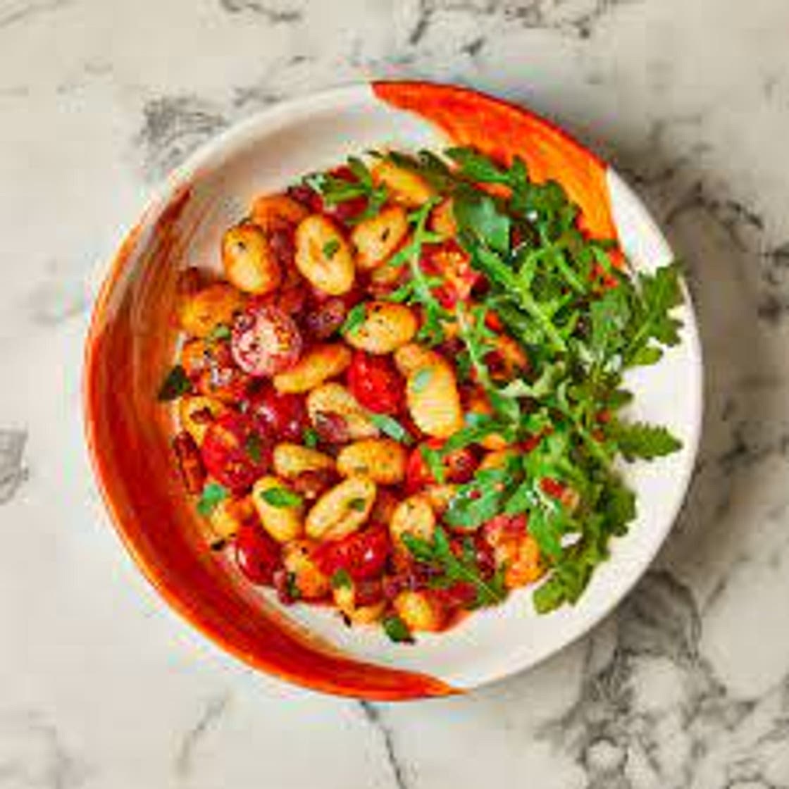 Pancetta Gnocchi with Ham and Rocket