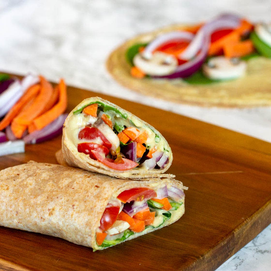 Whole Wheat Veggie Wrap (Vegetarian)