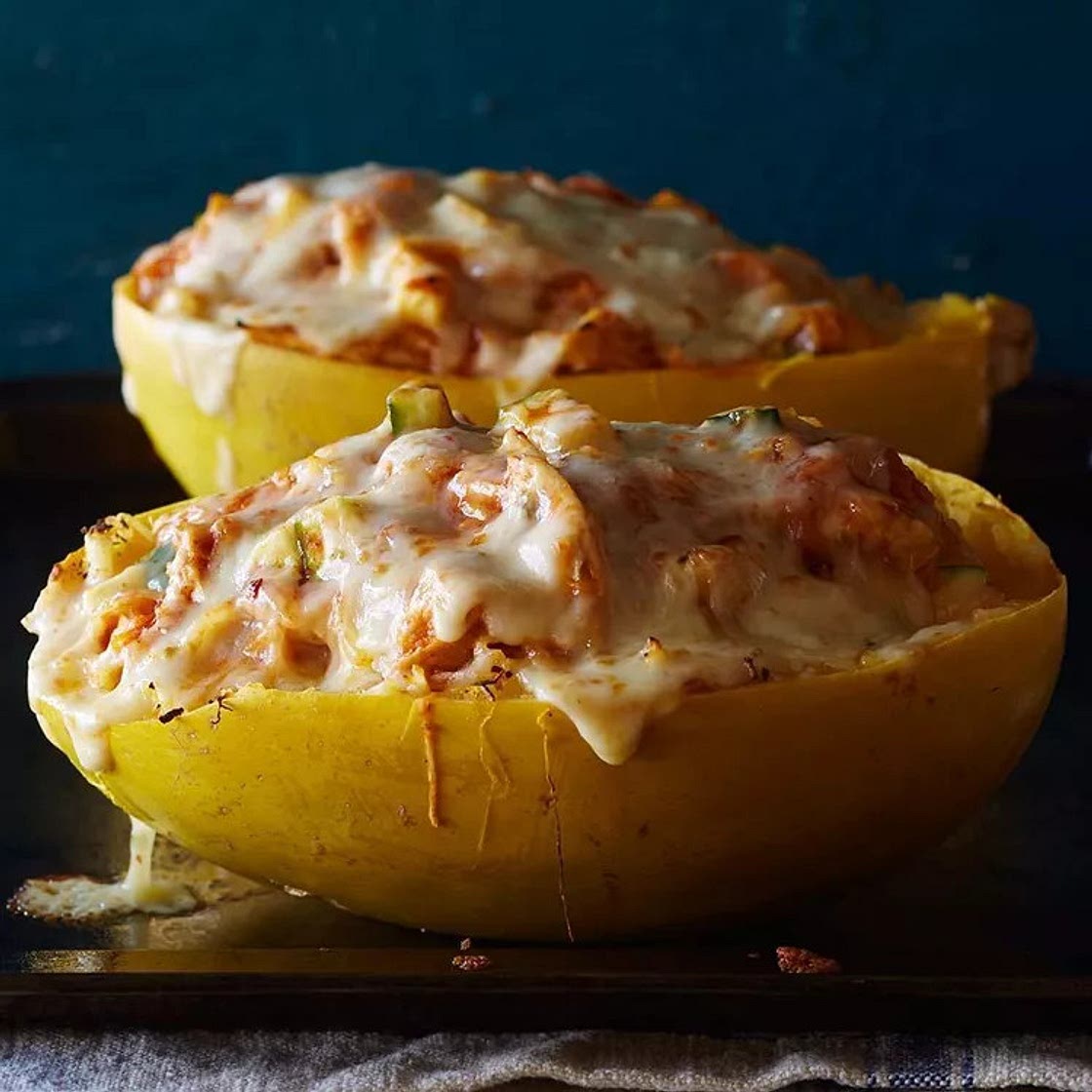 Chicken-Stuffed Spaghetti Squash