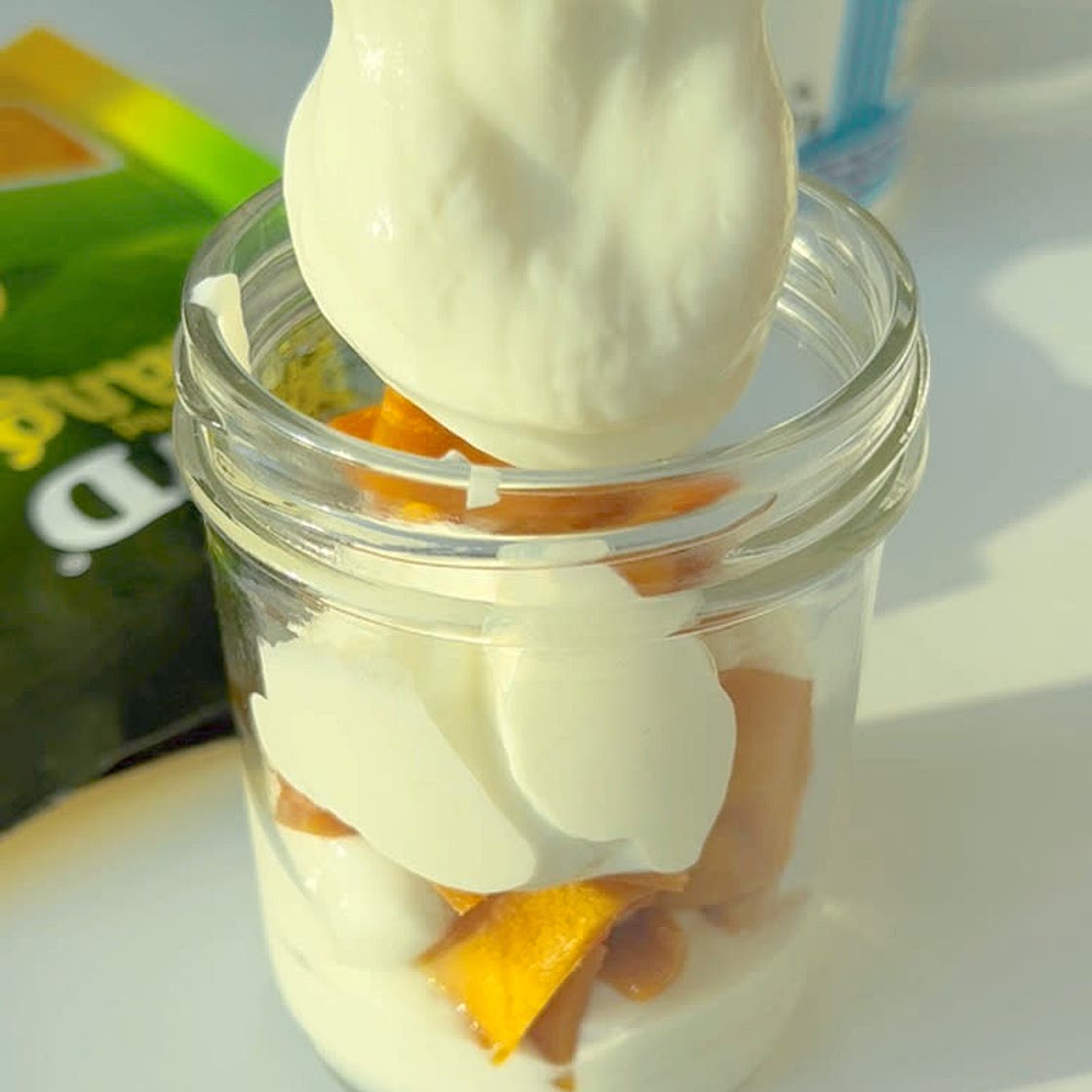 Dried mango yogurt hack ! 
