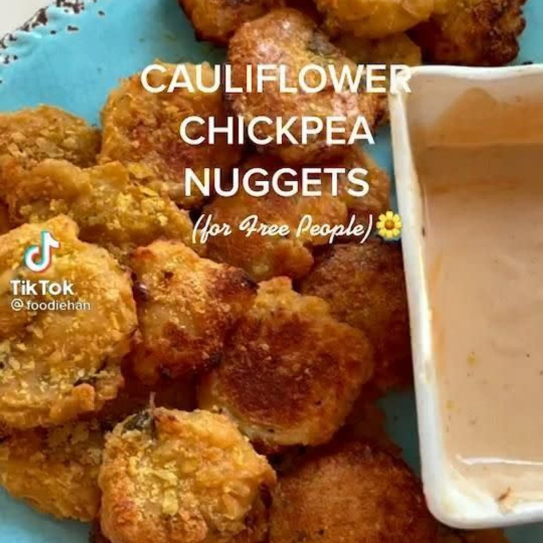 Cauliflower Chickpea Nuggets