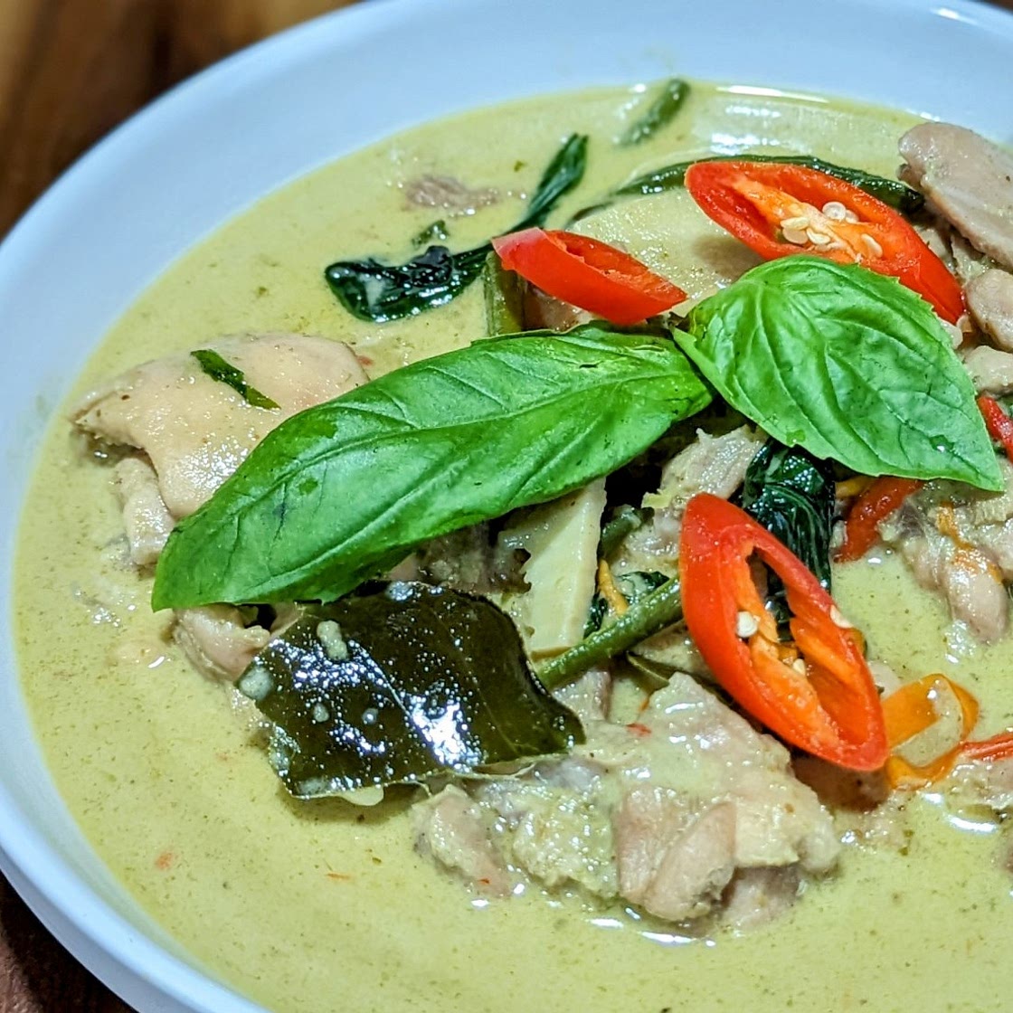 Thai Green Curry from scratch with Jasmine Rice