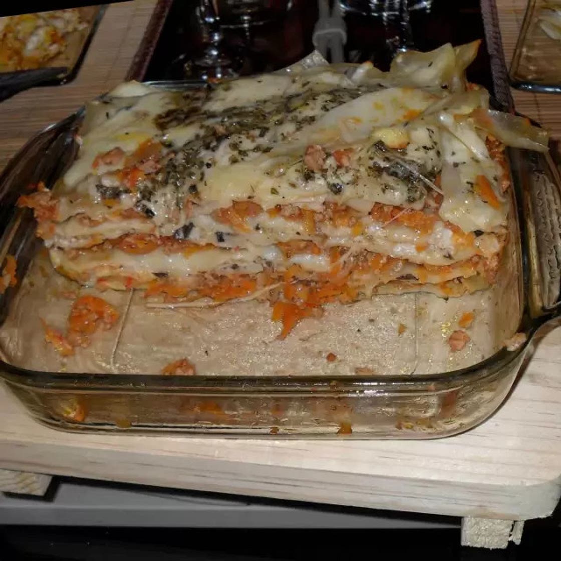 Lasaña de Carne y Champiñones
