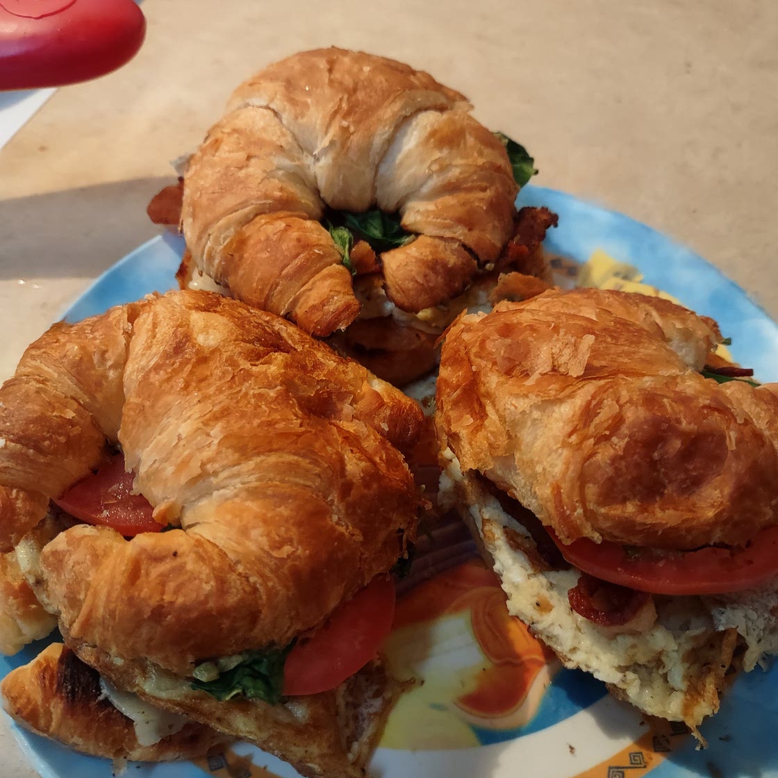 Bacon Egg and Cheese Croissants