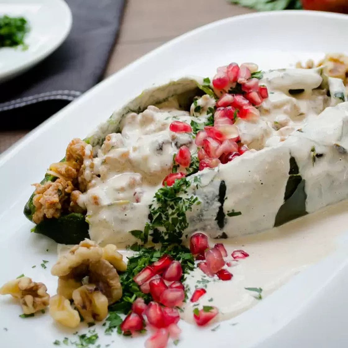 Chiles en Nogada con FAGE Total 0%