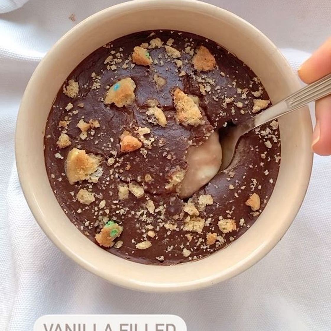 Vanilla Filled Chocolate Bake