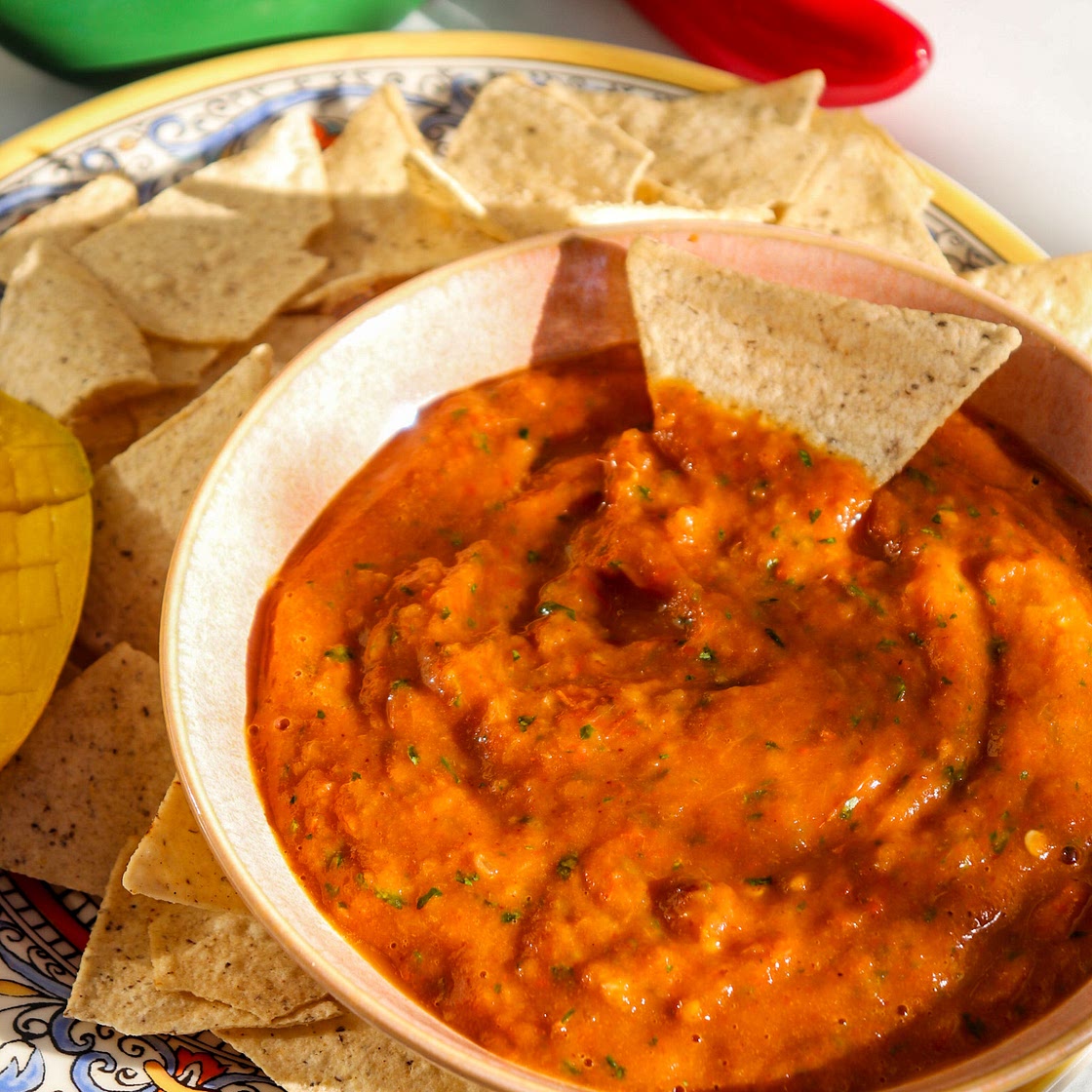 The Best Roasted Mango Salsa
