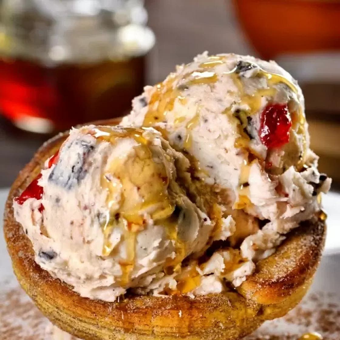 Helado de Miel en Vasito de Churro