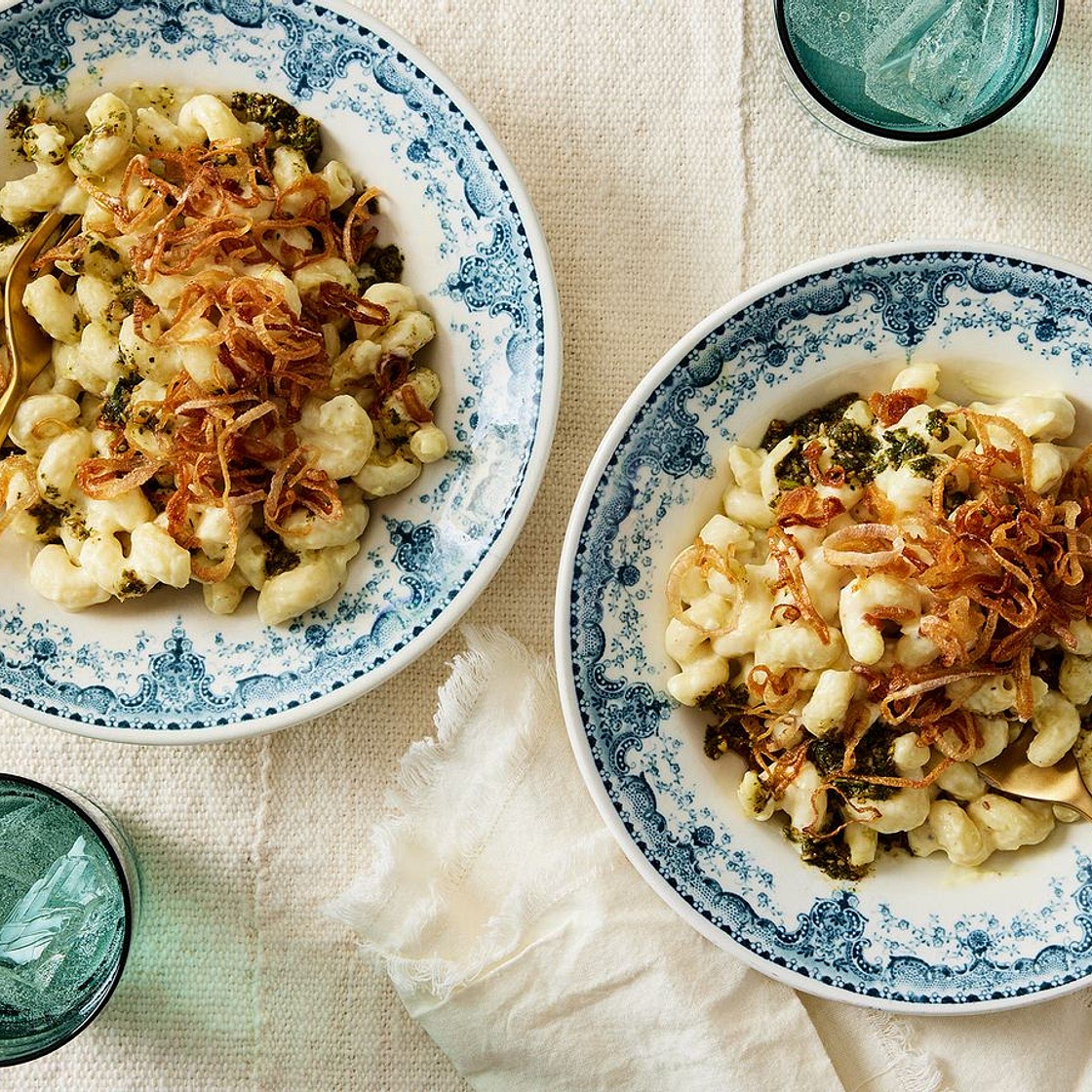 Middle Eastern Mac & Cheese With Za’atar Pesto From Ottolenghi Test Kitchen