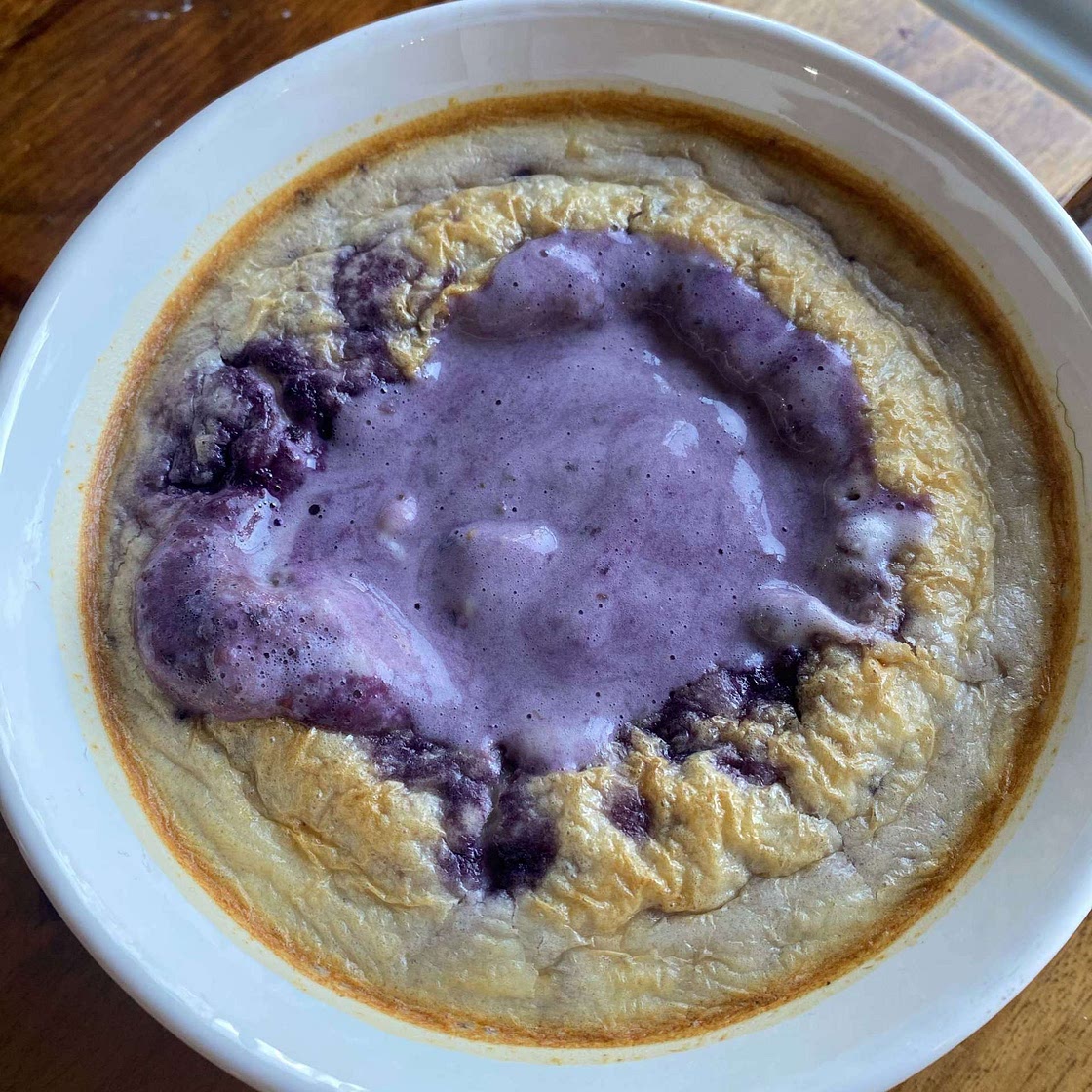 Blueberry Jam Protein Baked Oats