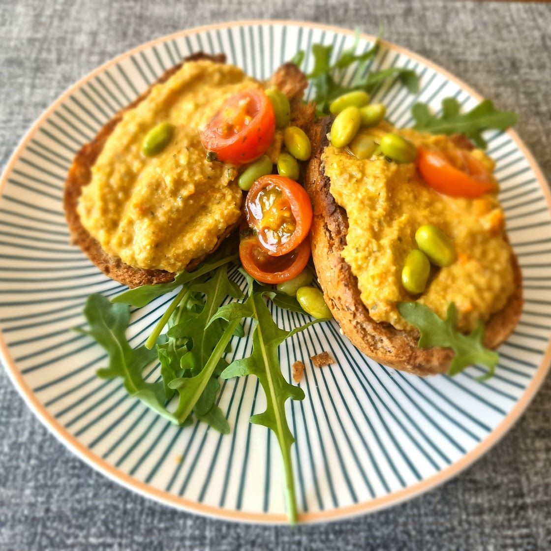 Smashed Edamame Bean on Toast