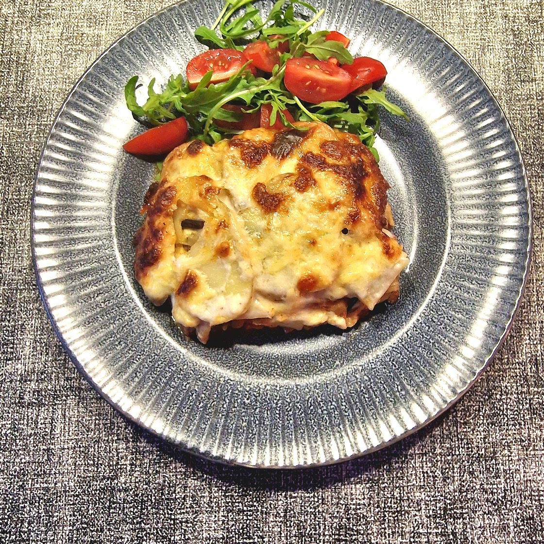 Aubergine & Lentil Greek Style Bake