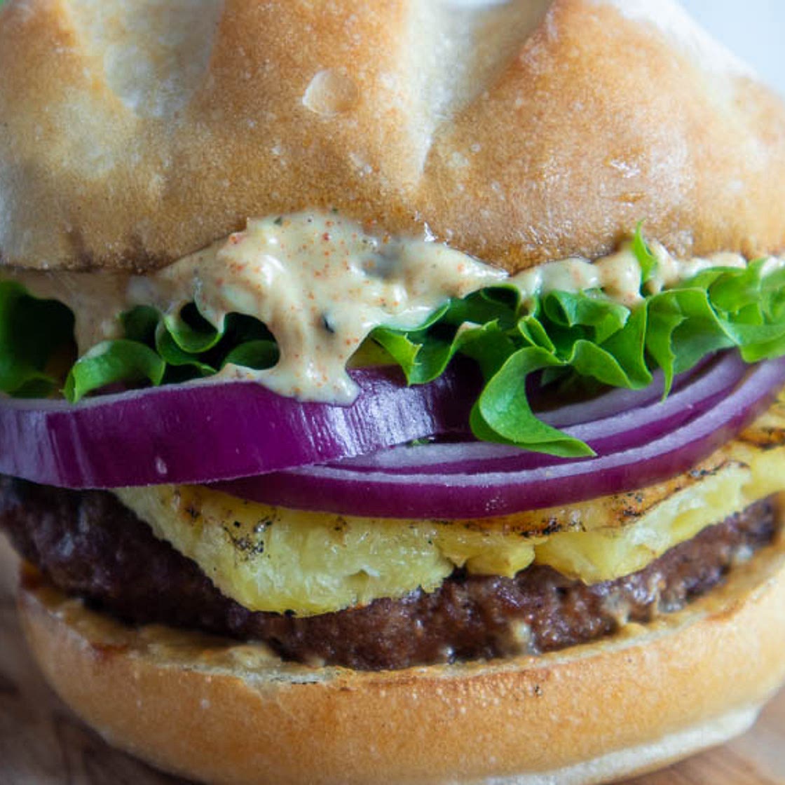 Hawaiian-Curry Fusion Burger