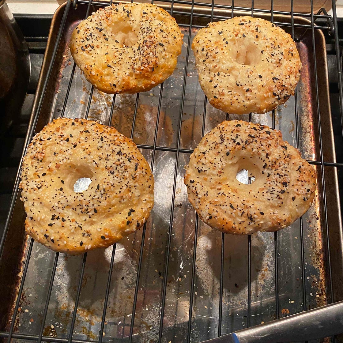 Homemade everything bagel