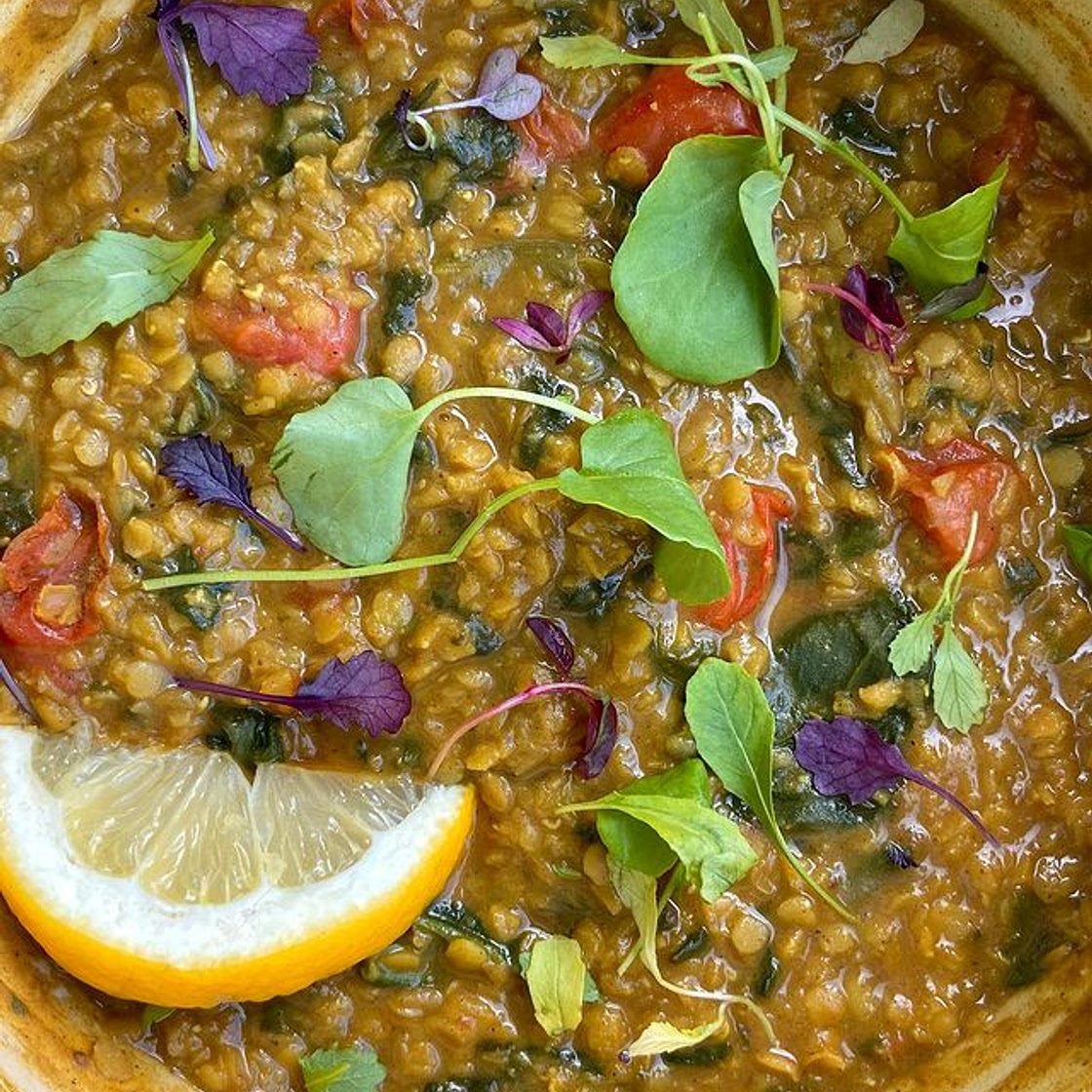 Spinach &amp; Tomato Dhal 🍃🍅