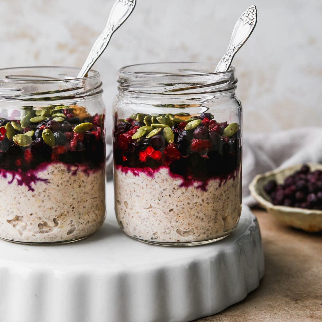 Overnight Oats With Frozen Fruit