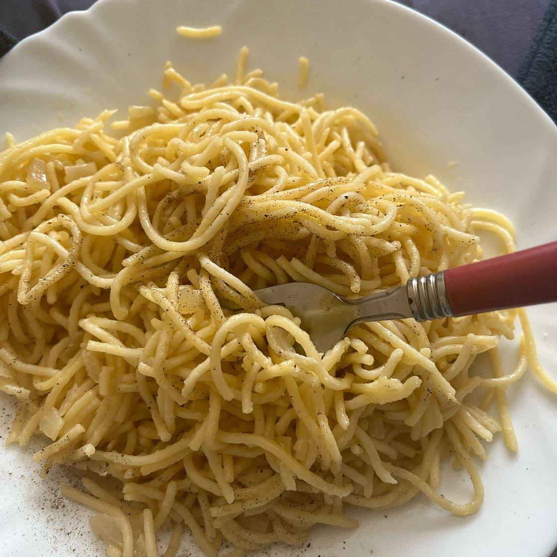Pasta with Parmesan Cream