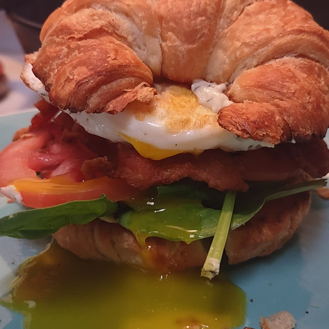 Bacon Egg and Cheese Croissants