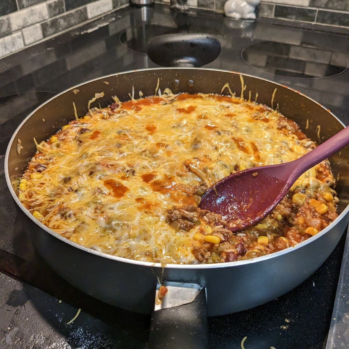 Mexican Beef And Rice Casserole