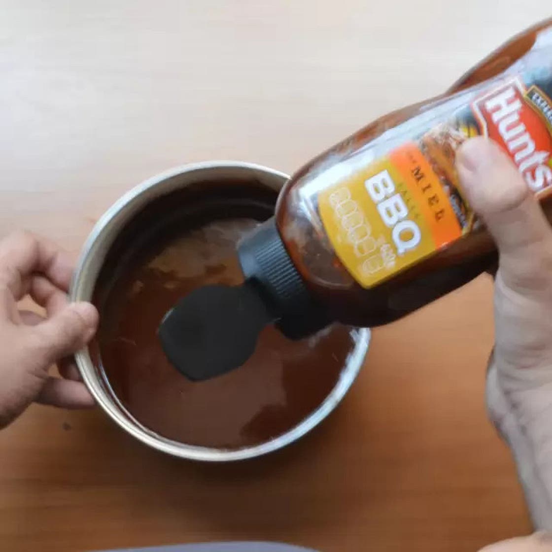 Brownie BBQ Miel Hunts marmoleado con Cheesecake