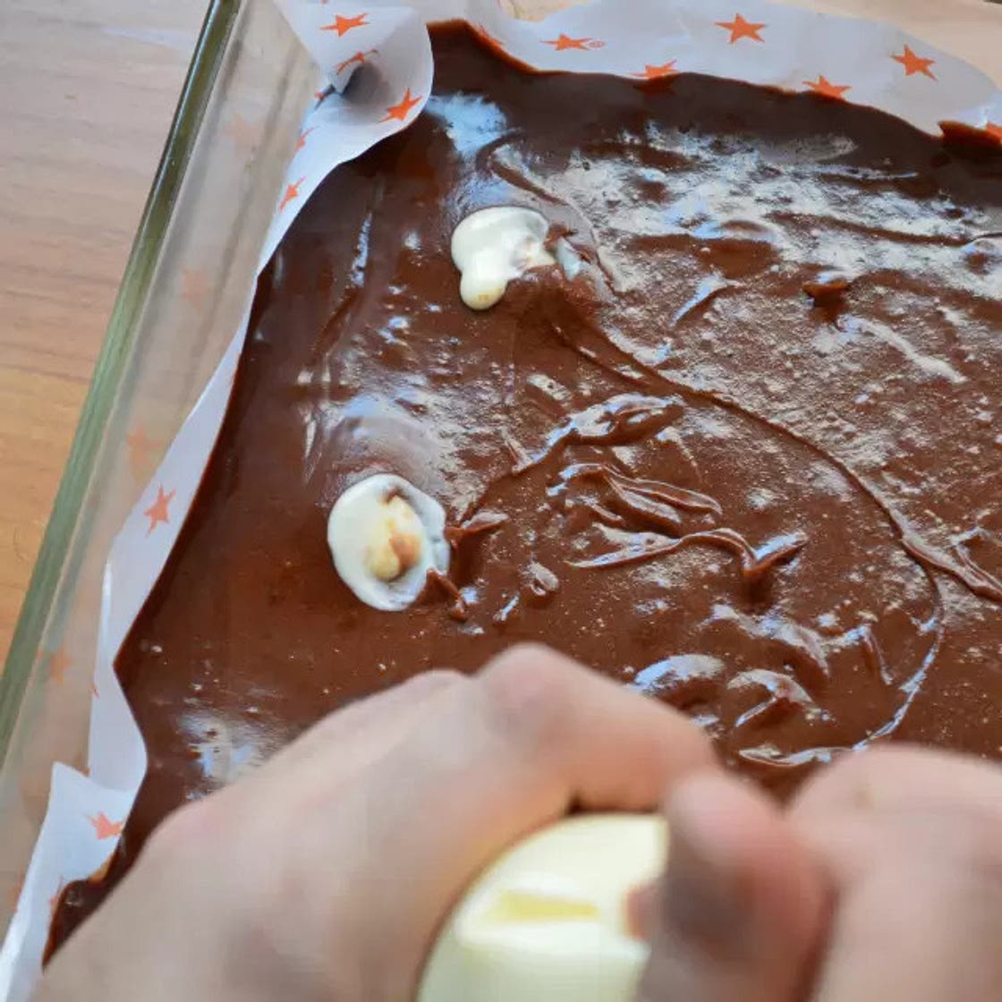 Brownie BBQ Miel Hunts marmoleado con Cheesecake