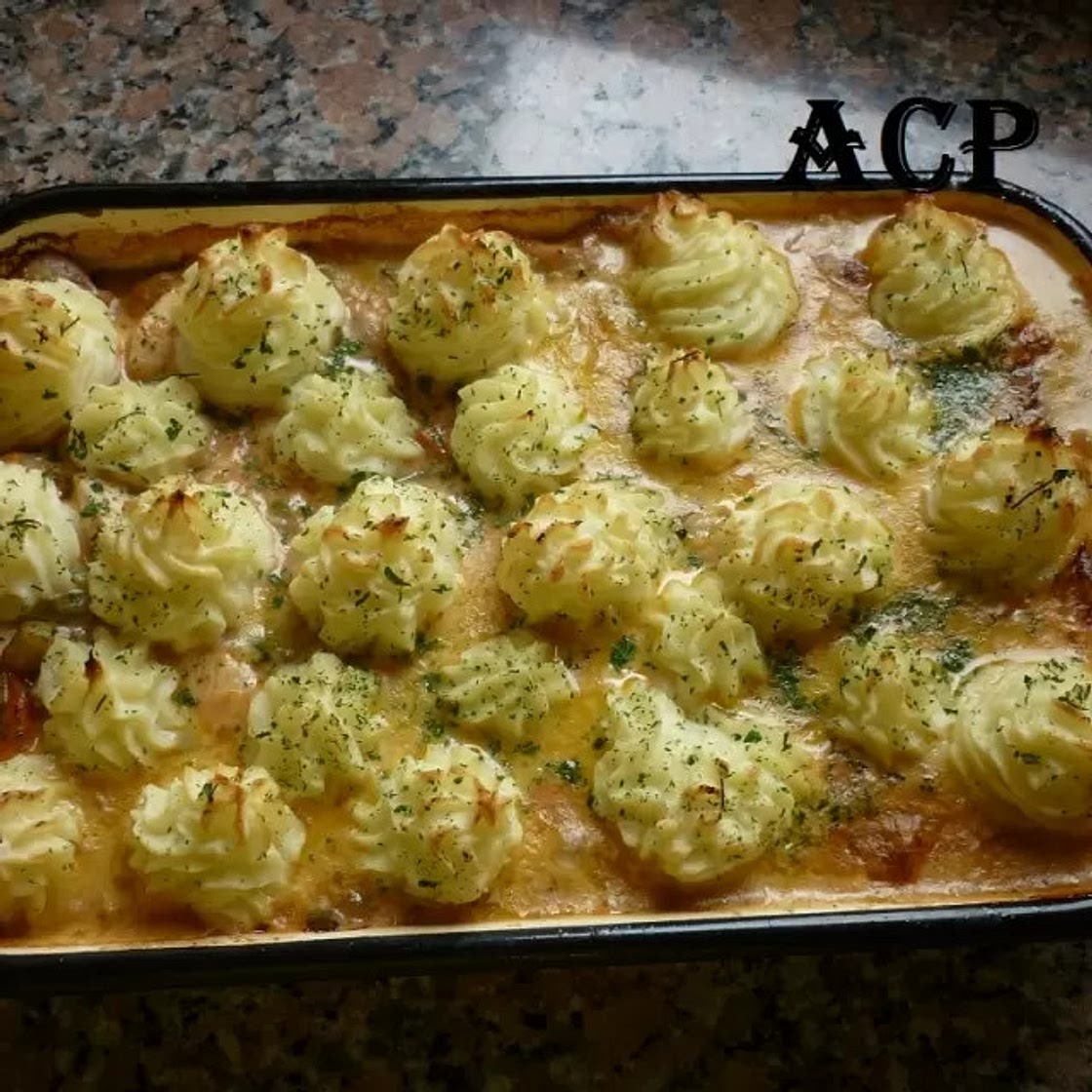 Salteado de Pollo con Puré de Papas