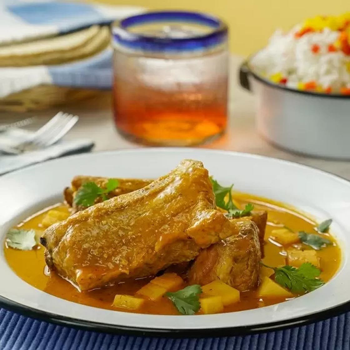 Costillas de Cerdo en Salsa de Chile Morita