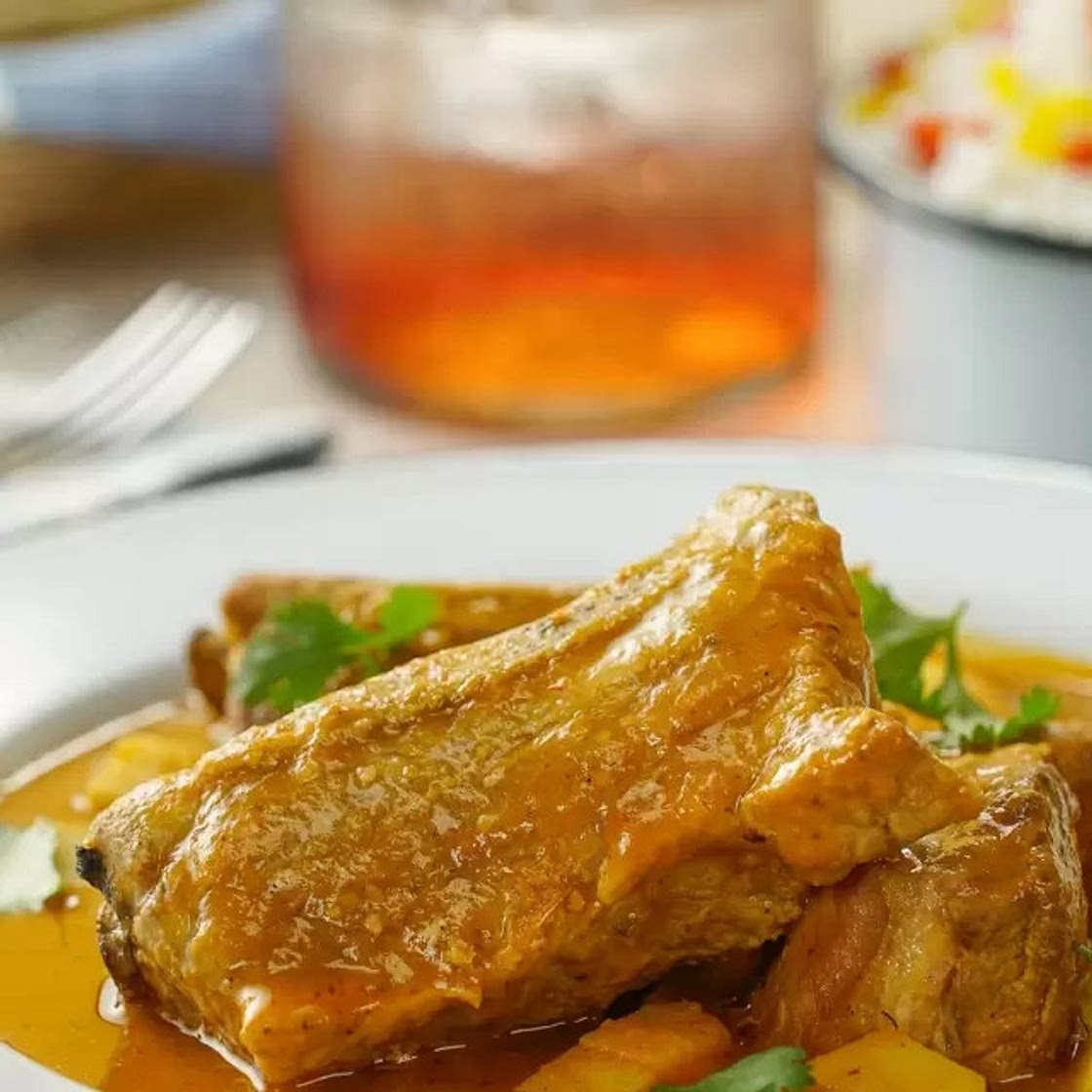 Costillas de Cerdo en Salsa de Chile Morita