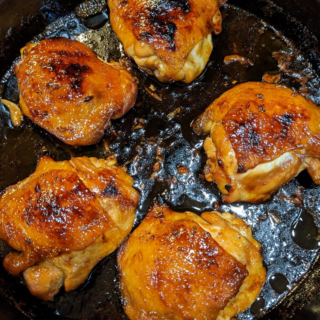 Honey Soy Baked Chicken Thighs