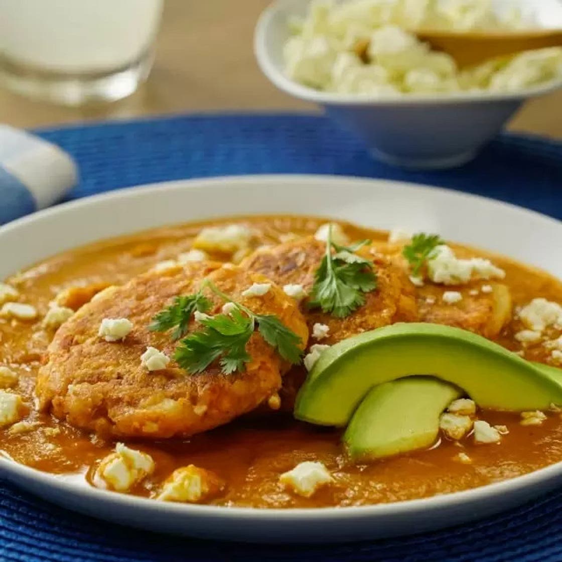 Tortitas de Chorizo en Caldillo de Jitomate