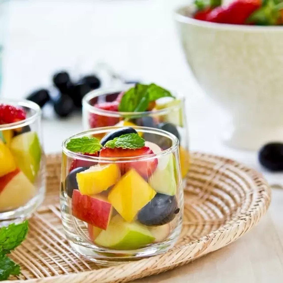 Mix de Frutas Marinadas al Limón con Menta