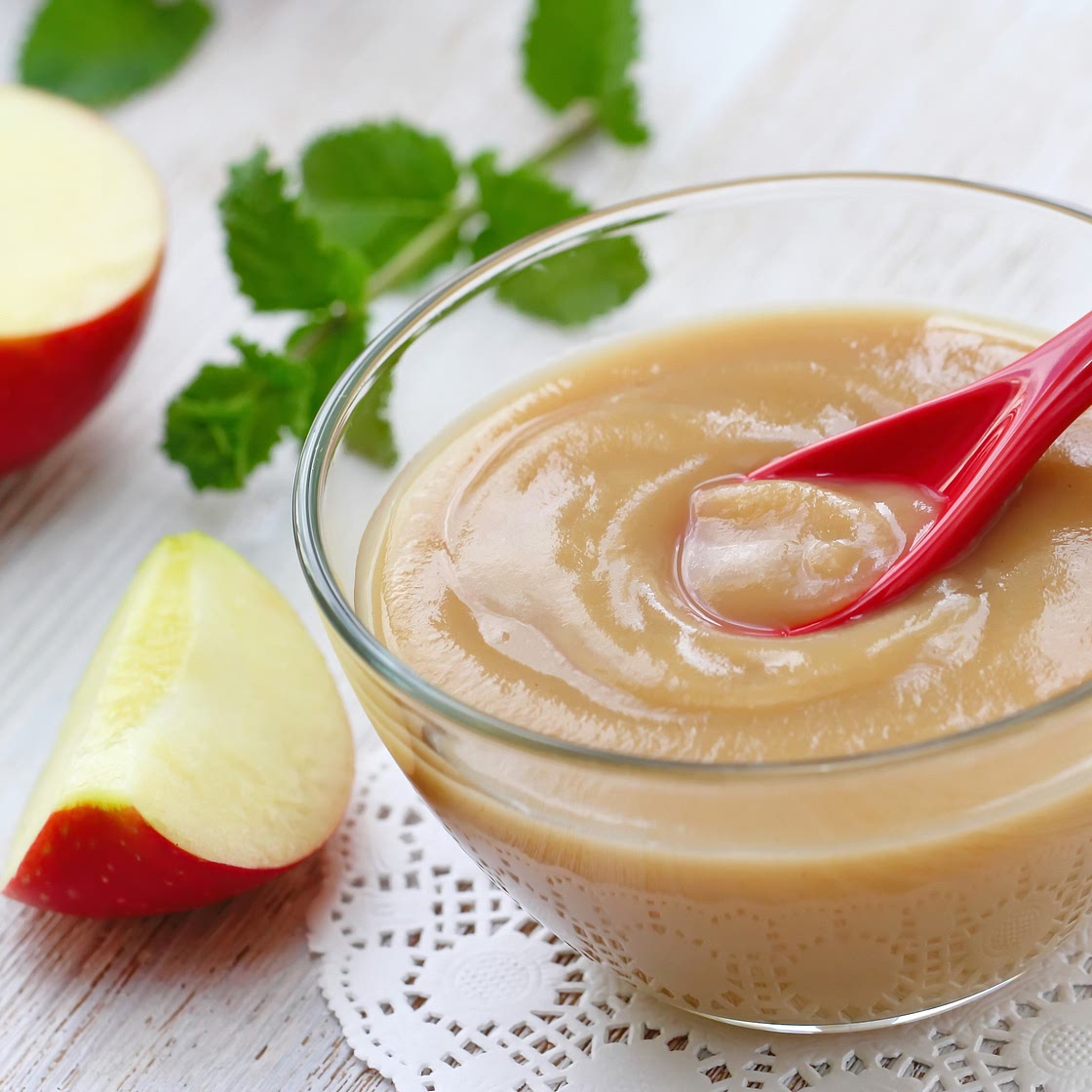 Puré de manzana con cebada