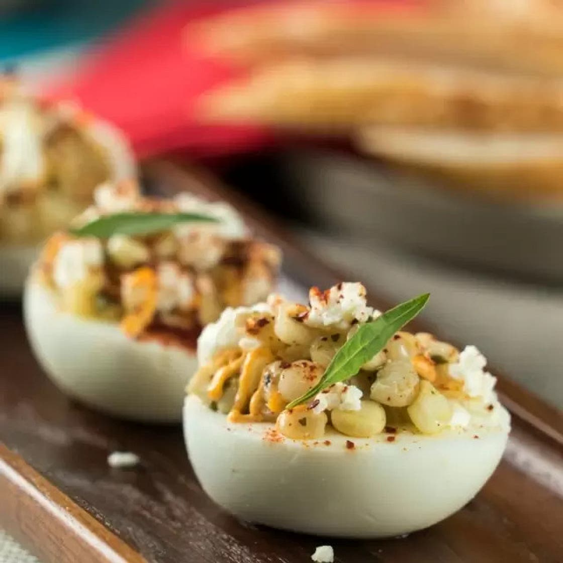 Huevos Rellenos de Esquites