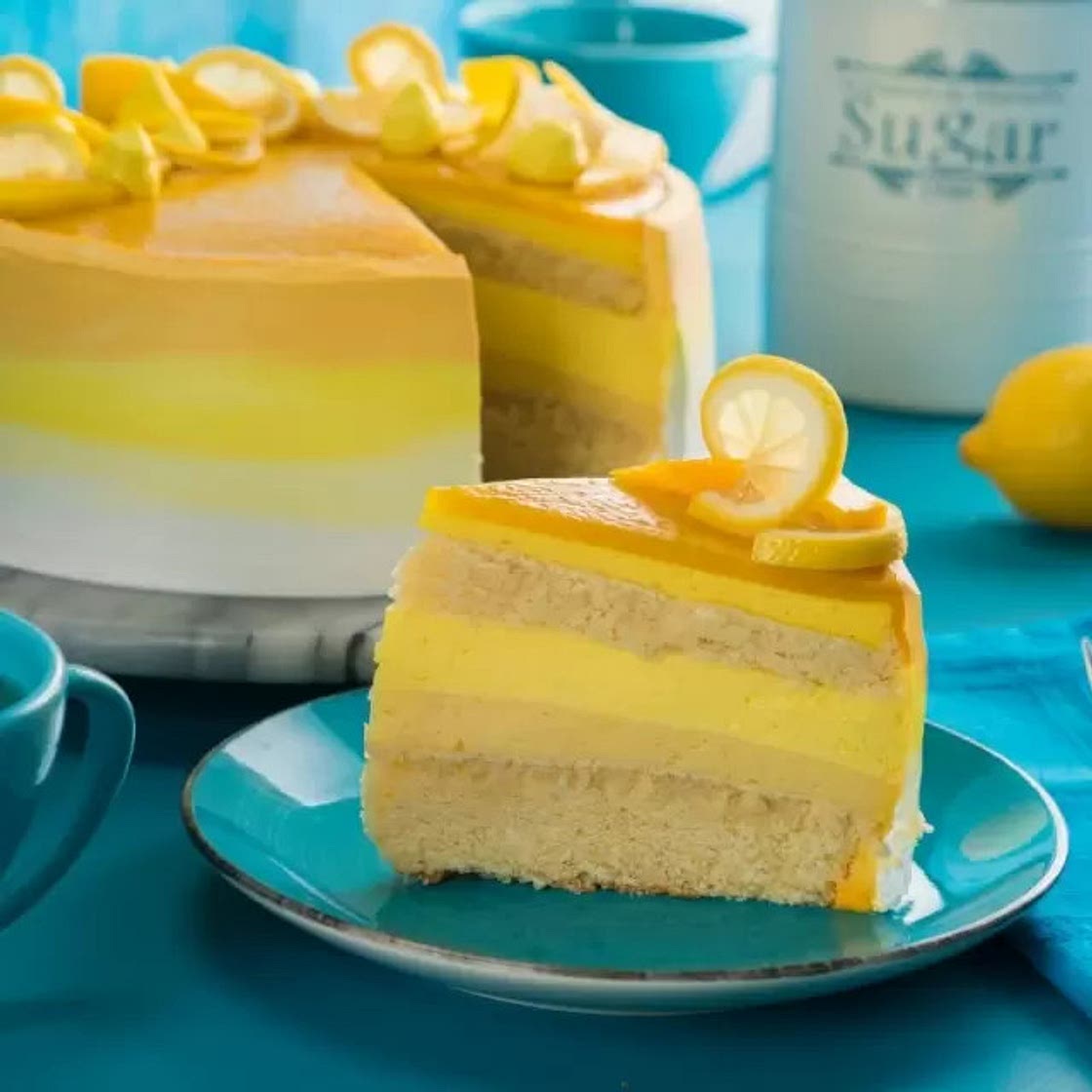 Pastel de Mango con Crema Pastelera