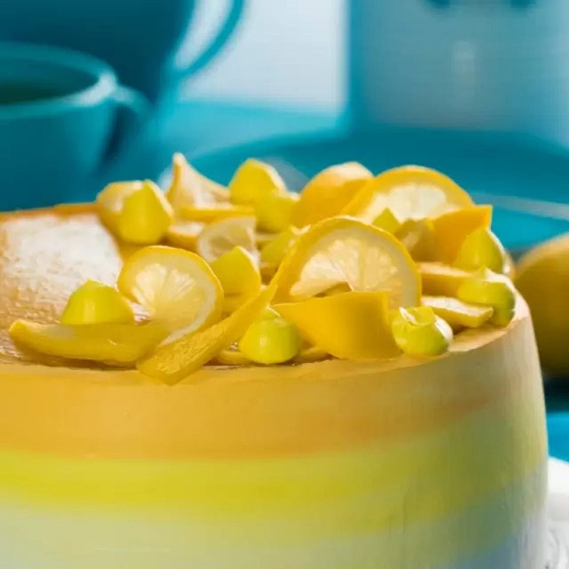 Pastel de Mango con Crema Pastelera