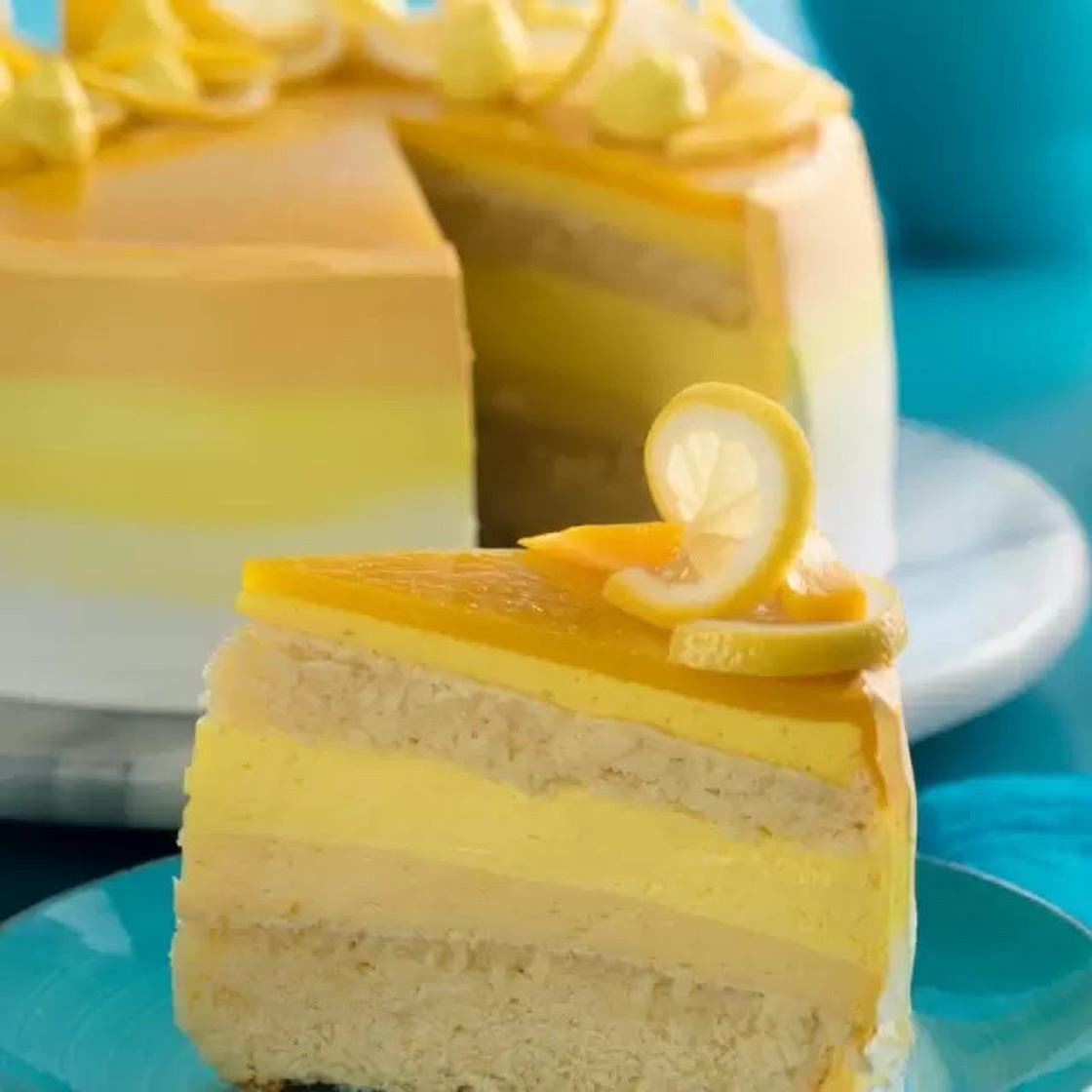 Pastel de Mango con Crema Pastelera