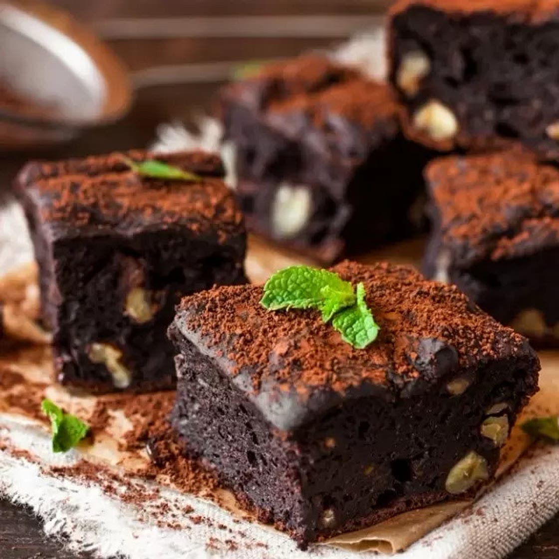 Brownies Vegetarianos de Frijol