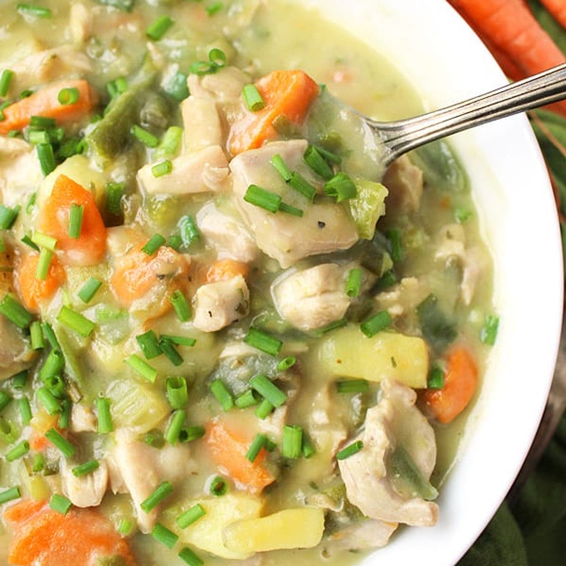 Paleo Chicken Pot Pie Soup