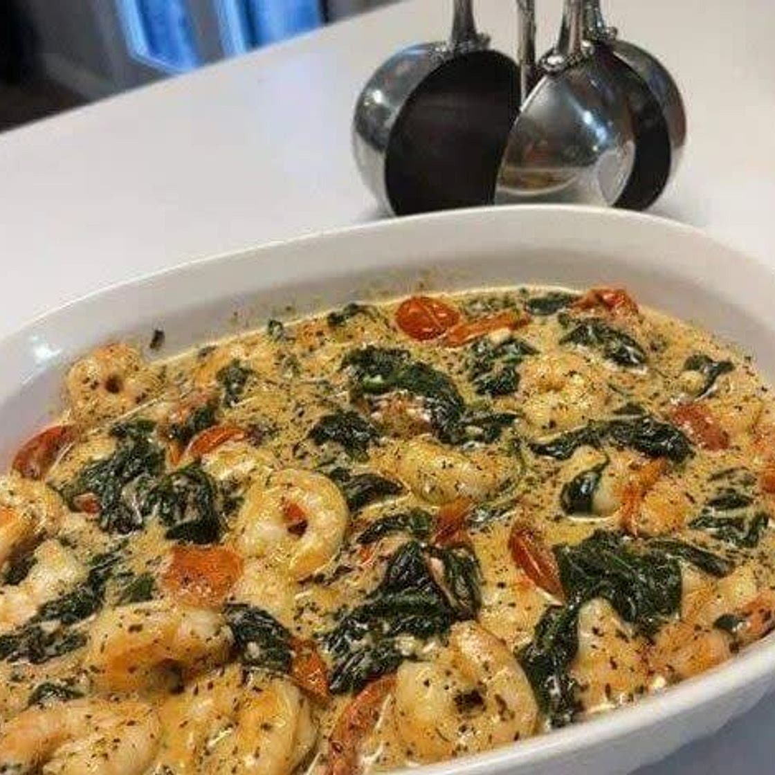 CREAMY TUSCAN SHRIMP (KETO FRIENDLY
