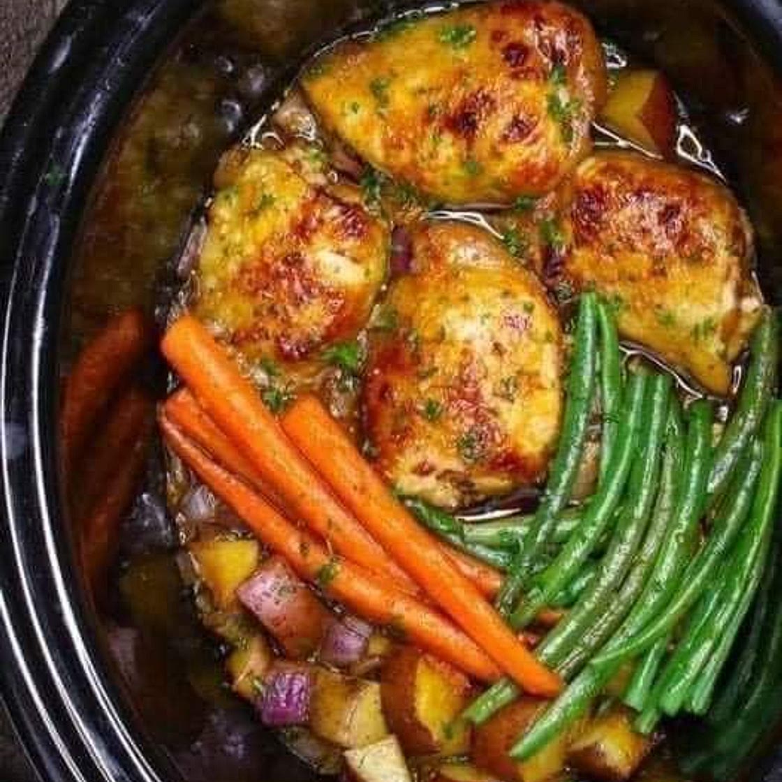 Slow Cooker Honey Garlic Chicken