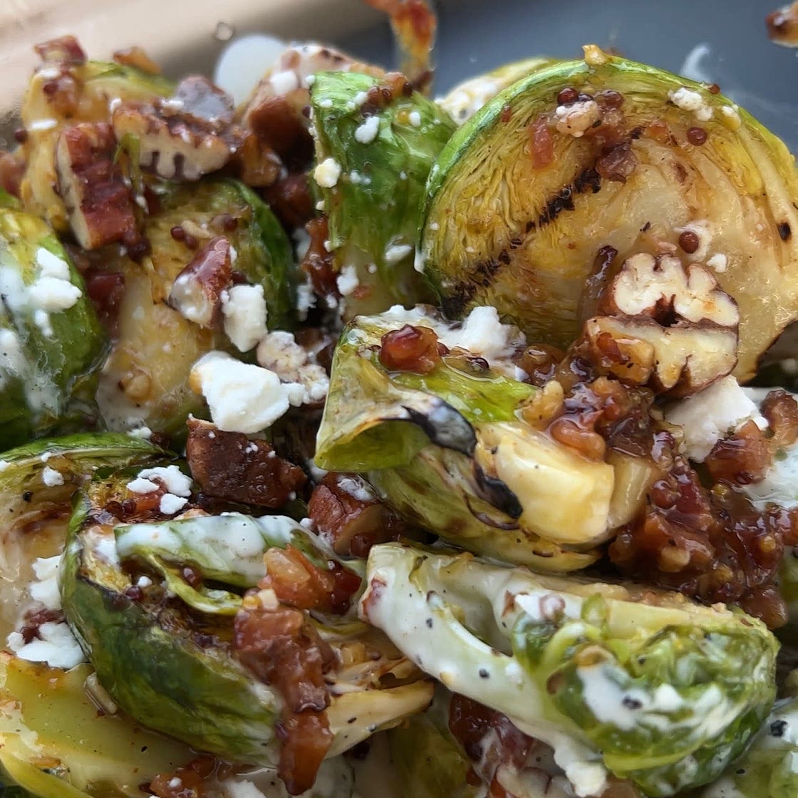 WIC Approved Grilled Brussel Sprouts